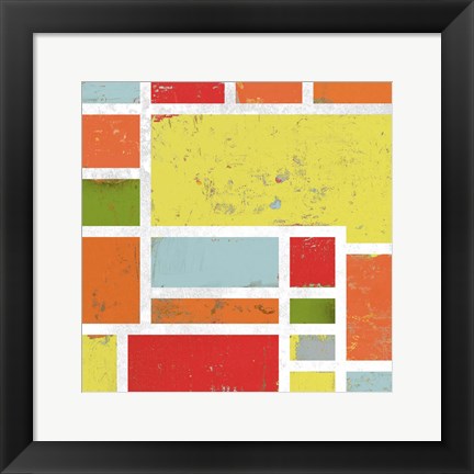 Framed Bright Retro Lofts I Print