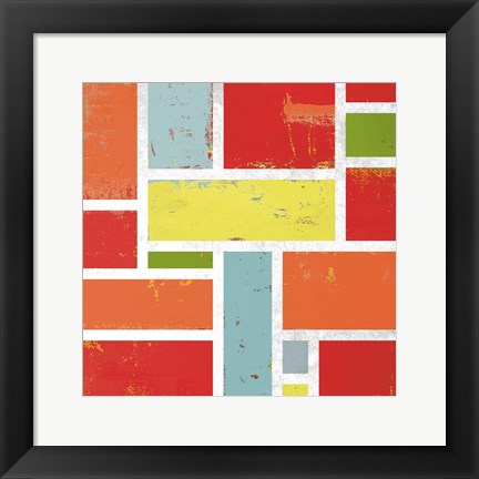 Framed Bright Retro Lofts II Print