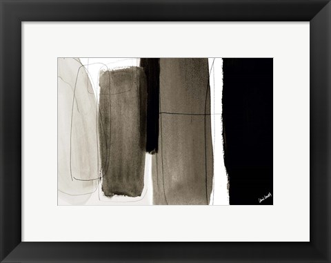 Framed Dark Veil Abstract Print