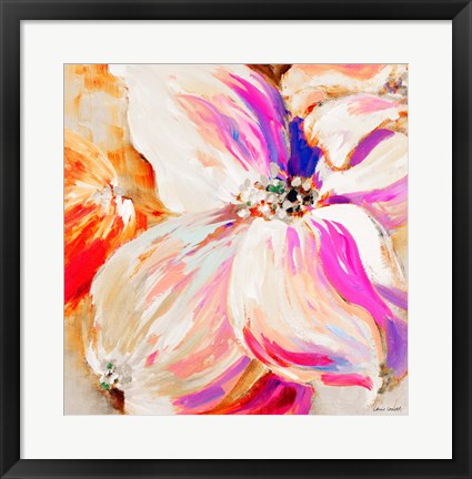 Framed Flower Pop Song II Print