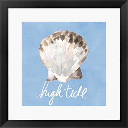 Framed High Tide Shell Print