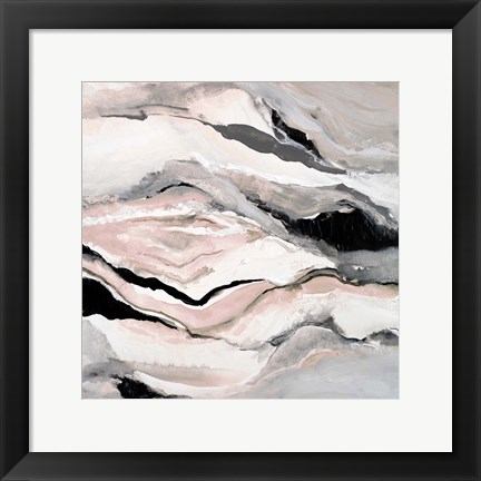 Framed Pink Crystalline Print