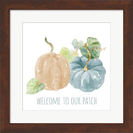 Framed Pumpkin Patch Welcome Print