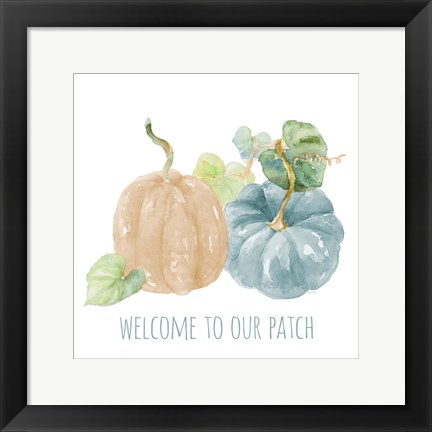 Framed Pumpkin Patch Welcome Print