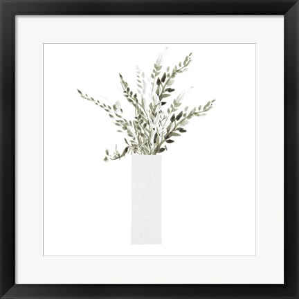 Framed Tall Milky Vase Print