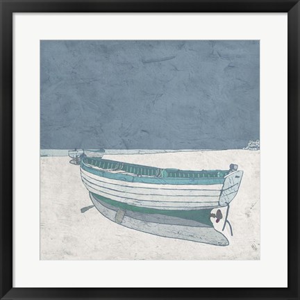 Framed Docked Ashore I Print