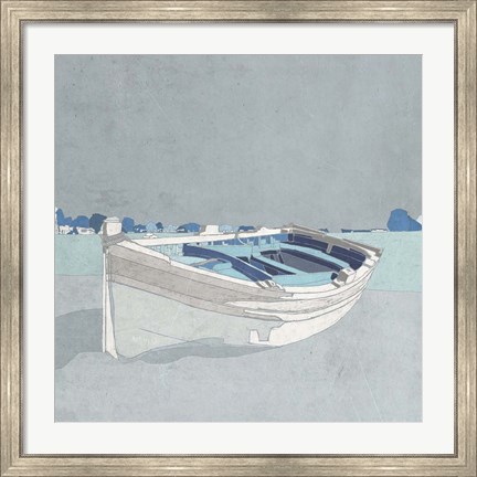 Framed Docked Ashore II Print