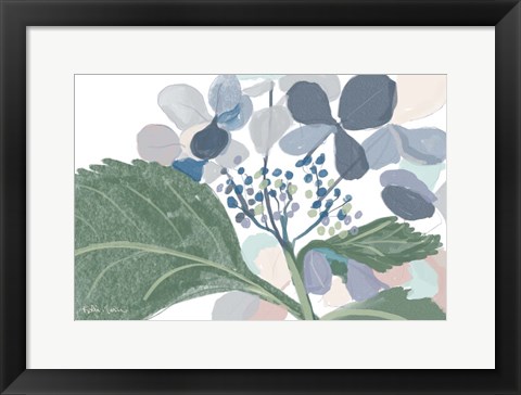 Framed Navy Floral Print