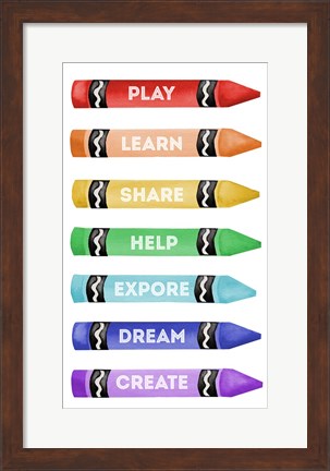 Framed Classroom Rules Print