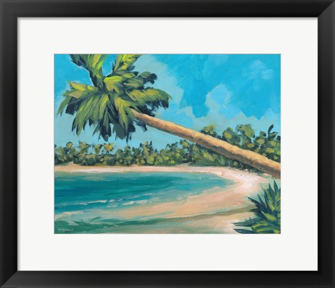 Framed Palm Tree Away Print