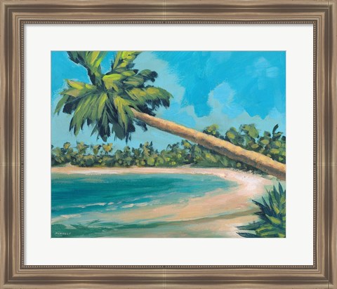 Framed Palm Tree Away Print