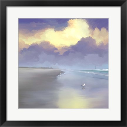 Framed Peaceful Day On The Beach I Print