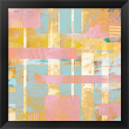 Framed Pastel Pattern Print