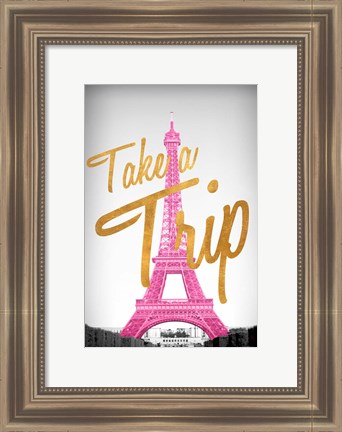 Framed Take A Trip Print