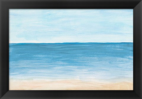 Framed Horizon Against The Sea Print