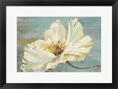 Framed White Peony Print