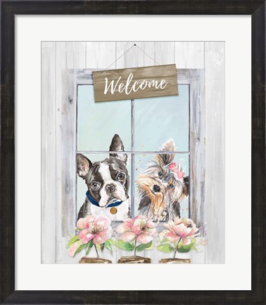 Framed Doggy Welcome Print