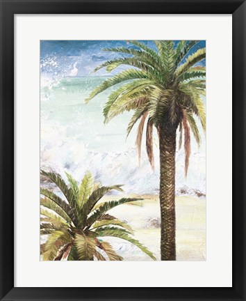 Framed Coastal Palms I Print