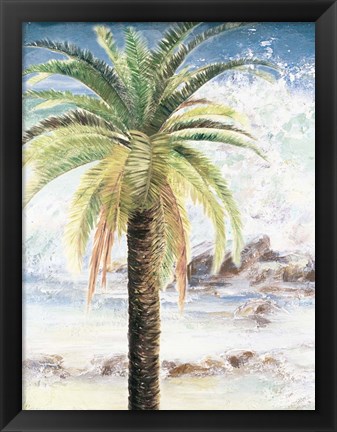 Framed Coastal Palms II Print