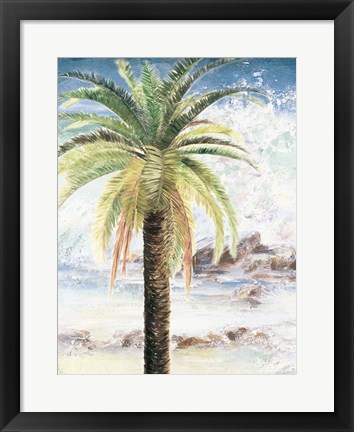 Framed Coastal Palms II Print