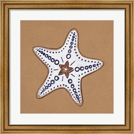 Framed Ocean World Starfish Print