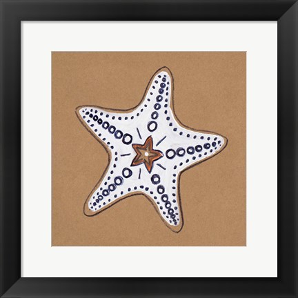 Framed Ocean World Starfish Print