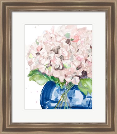 Framed Fresh Hydrangeas Print