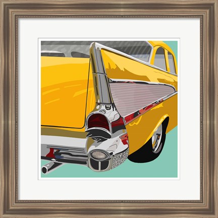 Framed Vintage Car Shot I Print