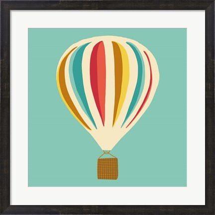 Framed Hot Air Balloon II Print