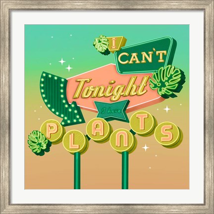 Framed I Can&#39;t Tonight Print