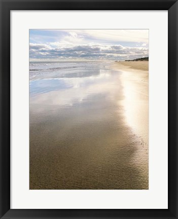 Framed Beach at Dusk Print