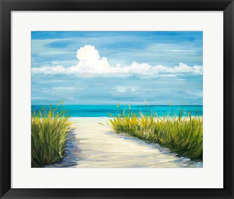 Framed Beach Scene I Print