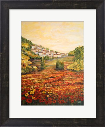 Framed Tuscany Scene Print