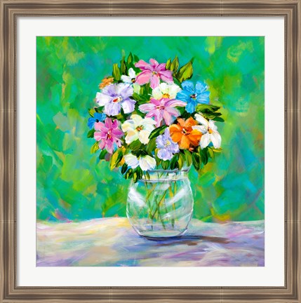 Framed Spring Garden Bouquet Print