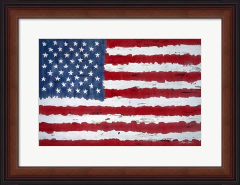 Framed Old Glory Print