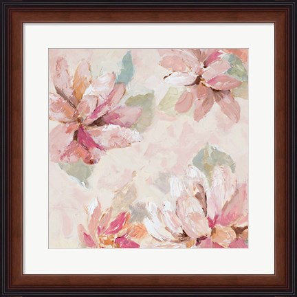 Framed Blushing Spring II Print