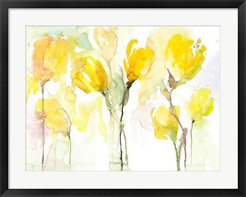 Framed Yellow Garden Print