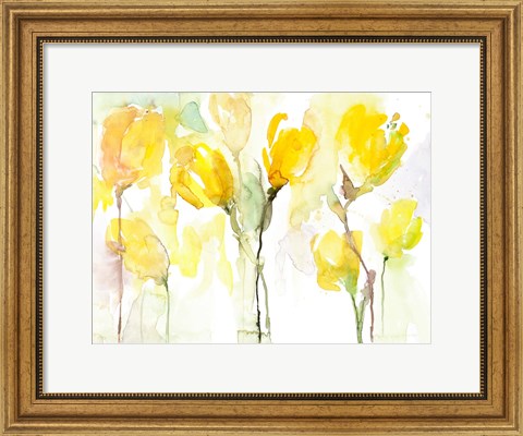 Framed Yellow Garden Print