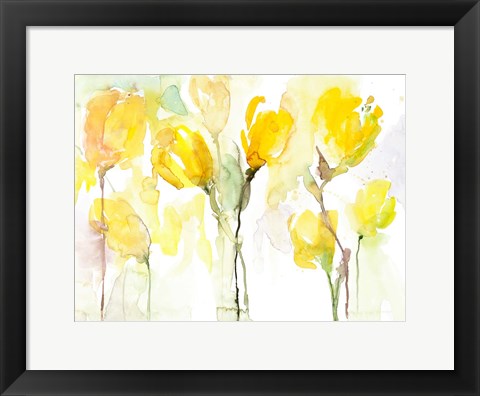 Framed Yellow Garden Print