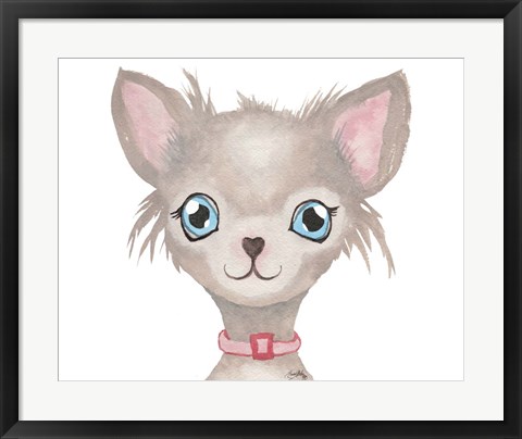 Framed Chi Chi Dog Print