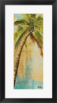 Framed Beach Palm Panel II Print