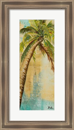 Framed Beach Palm Panel II Print