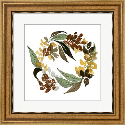 Framed Fall Wreath Print