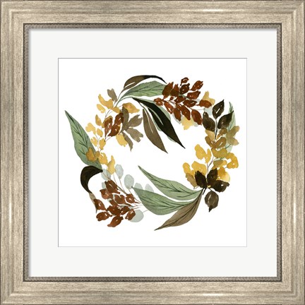 Framed Fall Wreath Print