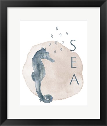 Framed Sea Seahorse Print