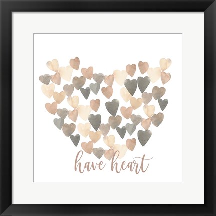 Framed Have Heart Print