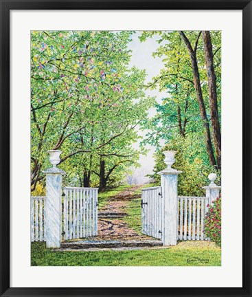 Framed Narrow Is The Path Print