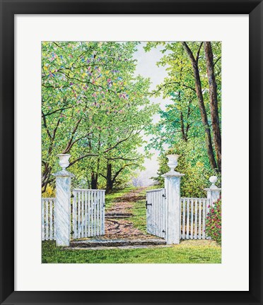 Framed Narrow Is The Path Print