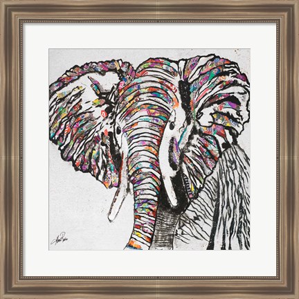 Framed Serengeti Plains II Print