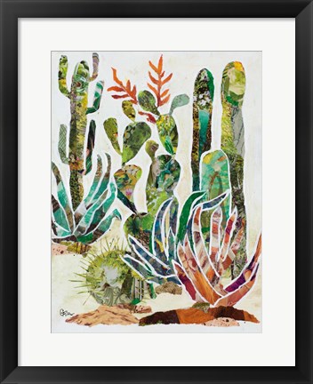 Framed Desert Garden I Print